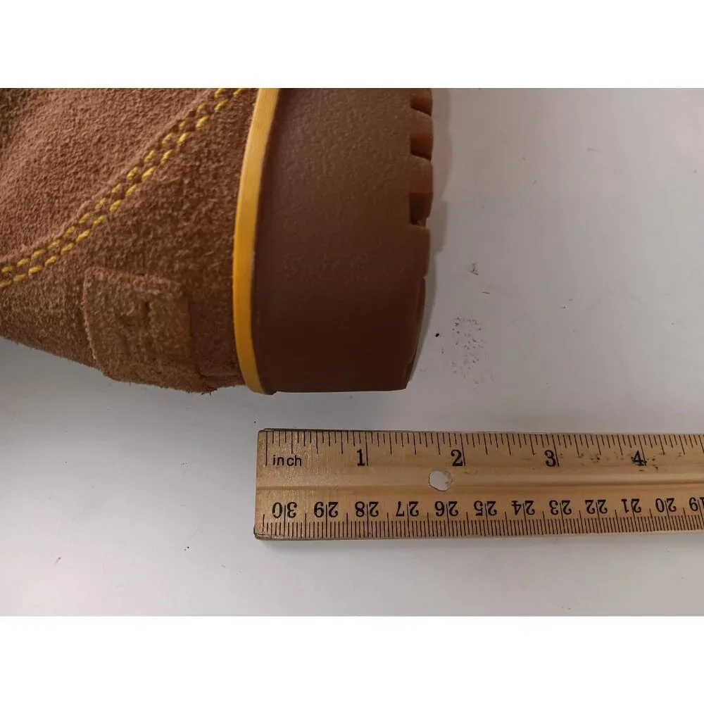 Sorel Meadow Women’s sz 8.5 Tan Brown Zip Waterproof Suede Boots NL2189 287 - Picture 12 of 14